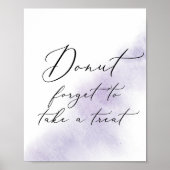 Poster Nettoyage aquarelle | Purple Donut Favoriser Maria (Devant)