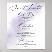 Poster Nettoyage aquarelle | Symbole Purple Sweet Traitem (Devant)