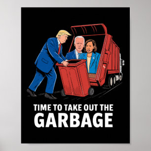 Poster Nettoyage de Donald Trump partisan républicain de