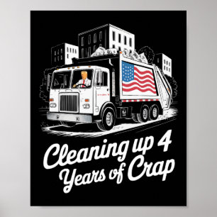 Poster Nettoyage de Donald Trump Républicain partisan de