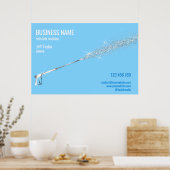 Poster Nettoyage de l'alimentation de lavage sous pressio (Cuisine)