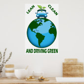 POSTER NETTOYAGE ET CONDUITE VERT (Cuisine)