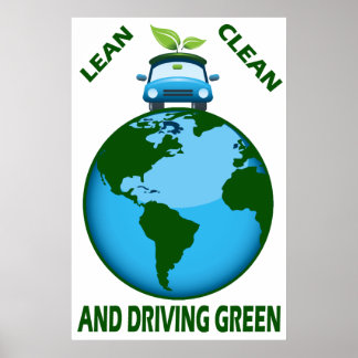 POSTER NETTOYAGE ET CONDUITE VERT