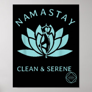 Poster Nettoyage et sérénité des stupéfiants Yoga Anonyme