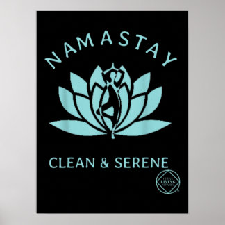 Poster Nettoyage et sérénité des stupéfiants Yoga Anonyme