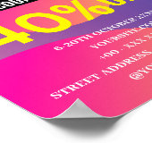 POSTER NETTOYER LA BOUTIQUE DE REMISE SUR VENTE (Coin)