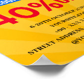 POSTER NETTOYER LA BOUTIQUE DE REMISE SUR VENTE (Coin)