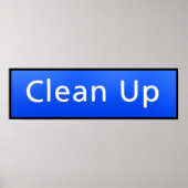 POSTER NETTOYER L'AFFICHAGE (Devant)