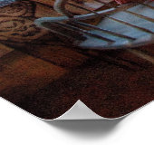 Poster Nettoyeur à sec - La buanderie (Coin)