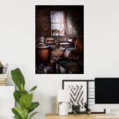 Poster Nettoyeur à sec - Mettez-vous à travers le poignar (Bureau à domicile)