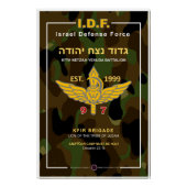 Poster Netzah Yehuda 97e Bataillon (Devant)