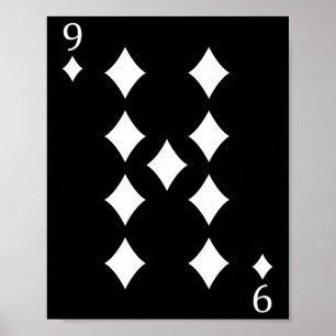 Poster Neuf (9) De Cartes De Poker Diamants Carte De Joue