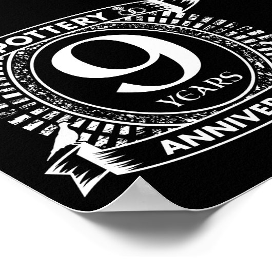 Poster Neuf ans mariage de la poterie (Coin)