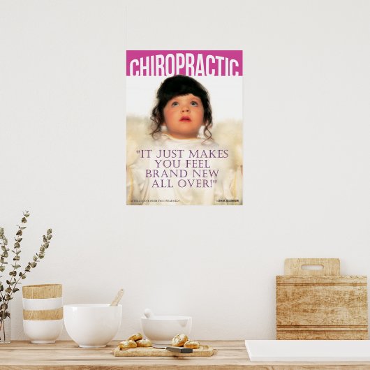 Poster Neuf avec chiropratique (Cuisine)