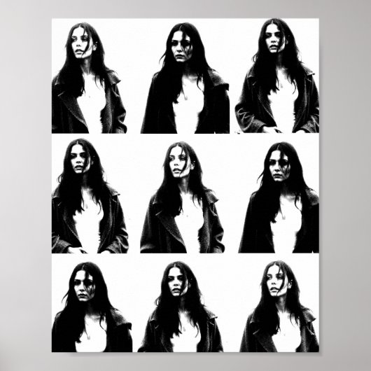 Poster Neuf fois un étranger (Devant)