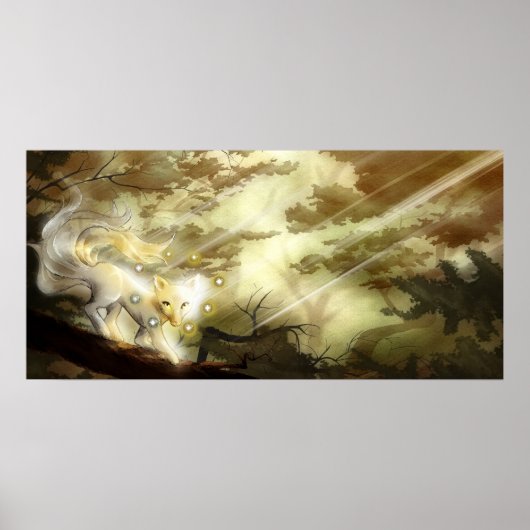 Poster Neuf Forêt de renard à queue (Devant)
