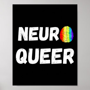 Poster Neuro Queer ! Gay pride Lgbtq ! Autisti