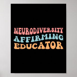 Poster Neurodiversité Affirmer l'éducateur