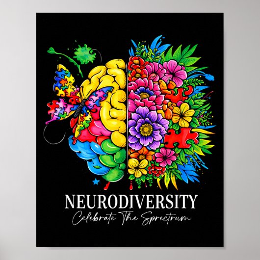 Poster Neurodiversité célèbre le spectre (Devant)