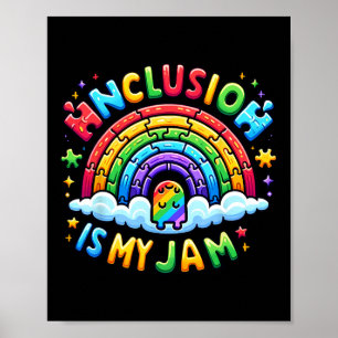 Poster Neurodiversité L'inclusion est mon jambon Autisme