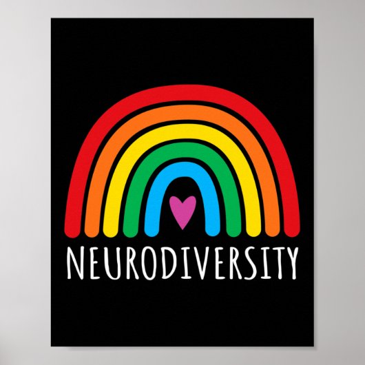 Poster Neurodiversité Sensibilisation sur l'autisme arc-e (Devant)