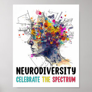 Poster Neurodiversité Sensibilisation sur l'autisme Cerve