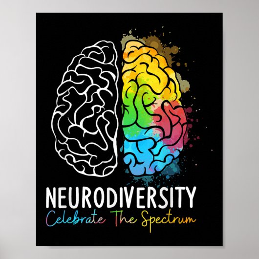 Poster Neurodiversité - spectre autistique Asd Adhd Arc e (Devant)