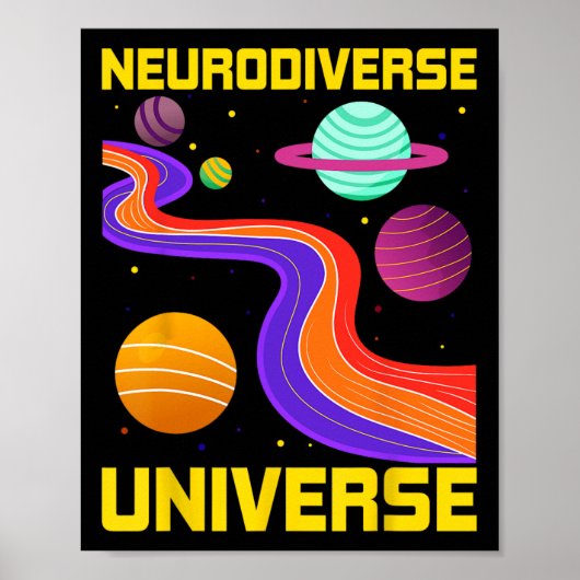 Poster Neurodiversité Univers Neurodiversité Adhd Autisme (Devant)