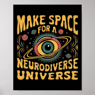 Poster Neurodiversité Univers Neurodiversité Adhd Autisme