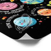 Poster Neurodiversité Universe Planète Sensibilisation su (Coin)