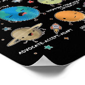 Poster Neurodiversité Universe Space Planète spéciale (Coin)