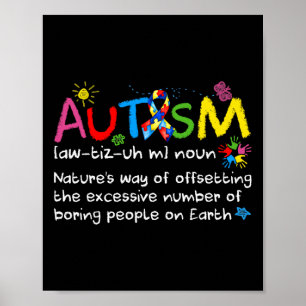 Poster Neurodiversity Sensibilisation sur l'autisme Noun 