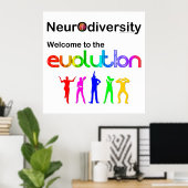 Poster Neurodiversity Welcome (Bureau à domicile)