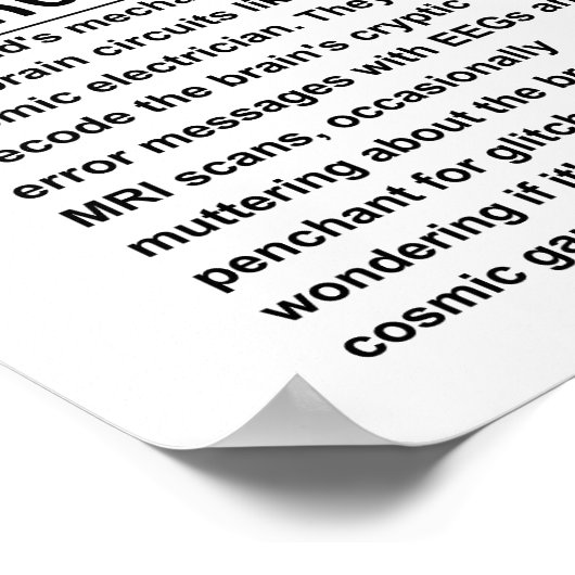 Poster Neurologue (Coin)