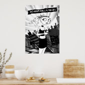 Poster Neuroticement Votre (Noir et Blanc) (Cuisine)