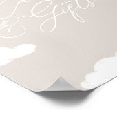 Poster Neutral Cloud Neuf cartes et cadeaux Baby showers (Coin)