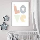Poster Neutral stars in children's room