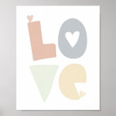 Poster Neutral stars in children's room (Devant)