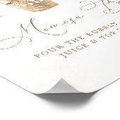 Poster Neutral Teddy Bear Baby shower Mimosa Bar (Coin)