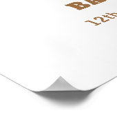 Poster Neutral Touchdown Football Baby Shower Welcome (Coin)