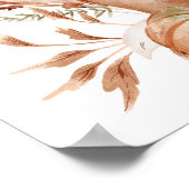 Poster Neutral Woodland Fox Little Pumpkin Welcome (Coin)