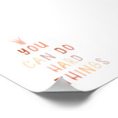 Poster Neutre vous pouvez faire des choses difficiles imp (Coin)