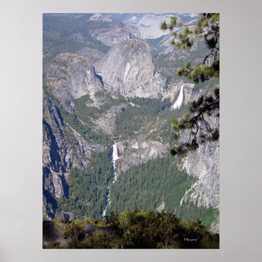 Poster Nevada and Vernal Falls (Poster) (Devant)