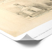 Poster Nevada City, CA. Carte panoramique 1856 (1184A) (Coin)