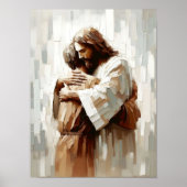 Poster Never-ending Support, Digital Christian Art, Jesus (Devant)