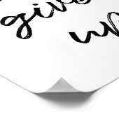 Poster Never give up (Coin)