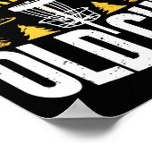 Poster Never Underestimate The Old Guy Funny Disc Golf Fr (Coin)