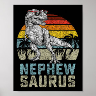 Poster Neveuxsaurus T Rex Dinosaure Neveu Saurus Famille