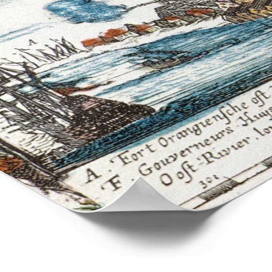 POSTER NEW AMSTERDAM, 1673 (Coin)