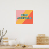 Poster New Arrivals Sign, Retro Style New Arrivals (Cuisine)